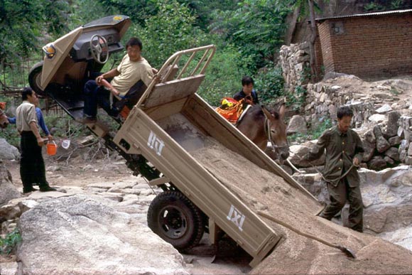 This is what happens when you have too much stuff in your 3 wheel truck