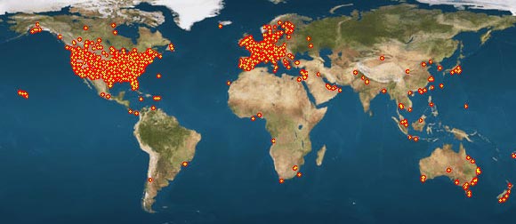 World Map of Asian Art customers