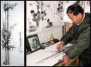 Mr. Wang's Charcoal Asian Art Drawings