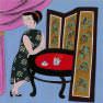 Asian Woman Drinking Tea