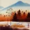 Crisp Autumn Landscape Painting