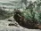 Springtime Riverside Village Landscape Painting