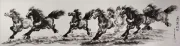 Horses Mean Success - Chinese Painting