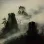 Immortal Guests - Flying Cranes Landscape Painting