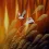 Autumn Flight - Colorful Chinese Cranes Painting