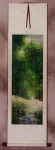 Singing Cranes - Asian Mountain Stream Wall Scroll