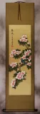 Hints of Spring - Birds & Peach Blossoms Wall Scroll
