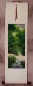 Singing Cranes - Asian Mountain Stream Small Wall Scroll