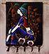 Girl of South China Painted Batik Wall Hanging