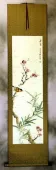 Enjoy the Beauty of Spring - Bird and Flower Wall Scroll