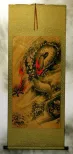 Flying Chinese Dragon - Asian Wall Scroll