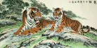 Tigers Take a Rest - Large Painting
