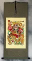 God of Money and Prosperity - Woodblock Print Wall Scroll