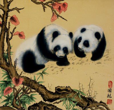 Chinese Panda Painting